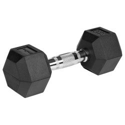 gantere dumbbell hex fonta cauciucata 2x6kg rebel activ