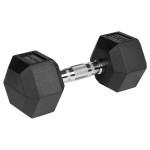 gantere dumbbell hex fonta cauciucata 2x10kg rebel acti