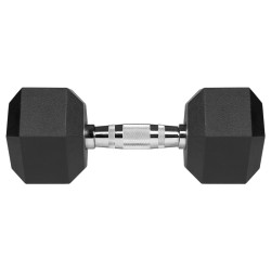 gantere dumbbell hex fonta cauciucata 2x10kg rebel acti