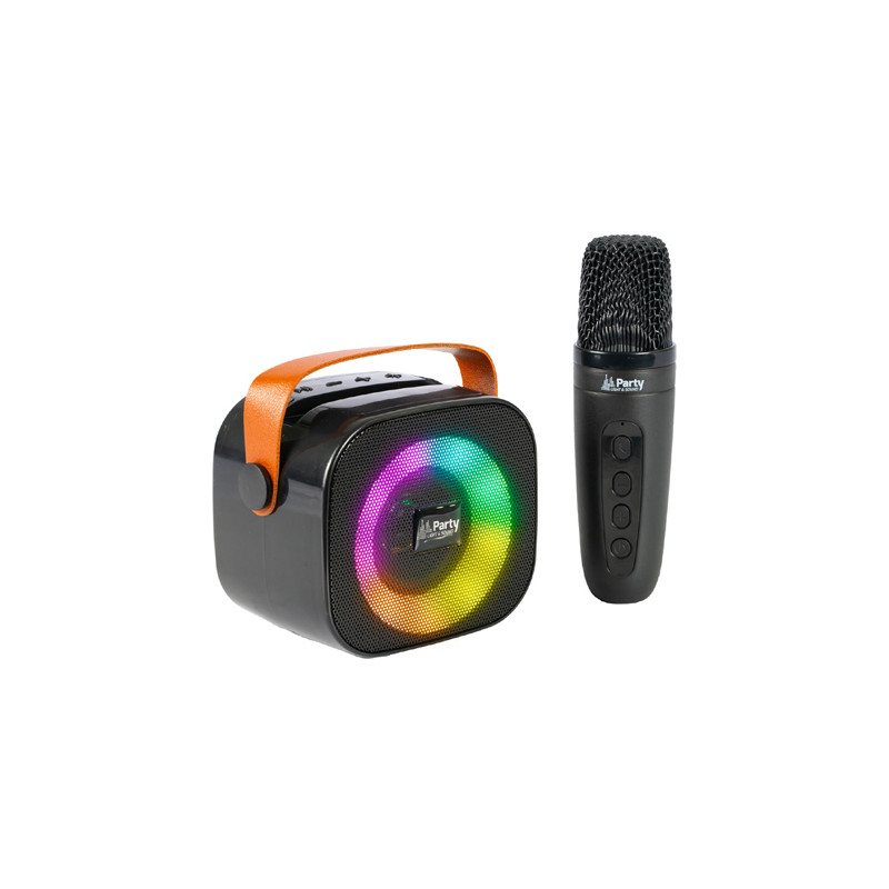 boxa portabila karaoke cu 1 microfon functie bt/usb/tws