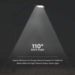 corp iluminat stradal led 100w 4000k - negru