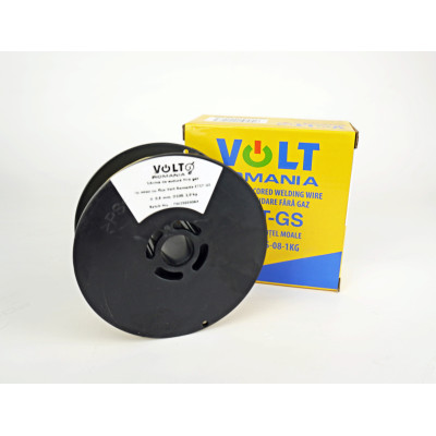 Sarma sudura fara gaz, MIG MAG cu flux, diametru 0.8 mm, rola 100mm, E71T-GS 1.0 kg net - Sudura fara gaz, Volt Romania