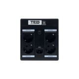 ups 1600va 900w cu stabilizator si management, 4x schuko, ecran lcd si 2x acumulator 12v 9ah, ted electric ted004642