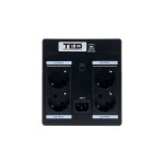 ups 1600va 900w cu stabilizator si management, 4x schuko, ecran lcd si 2x acumulator 12v 9ah, ted electric TED004642