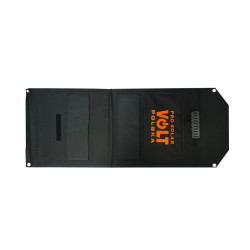 panou fotovoltaic pliabil (in 2) 50w 18v mono etfe + usb 5v3a + usb-c 3a