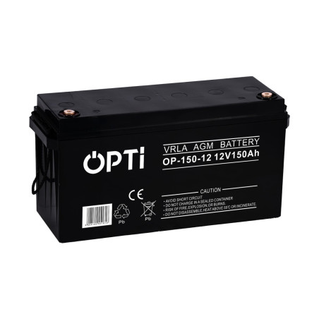 baterie opti 12v 150 ah vrla agm fara intretinere