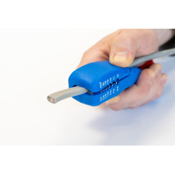 dezizolator pentru cabluri plate si rotunde | pentru toate cablurile uzuale plate cu o latime de pana la 18 mm si pentru t