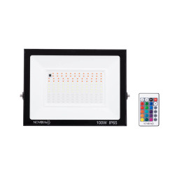 proiector smd slim led 100w rgb cu telecomanda, novelite