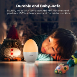 lampa de veghe vava va-hp008 led cu reglare touch a intensitatii, lumina calda si rece