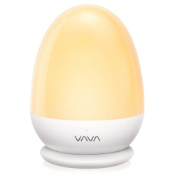 lampa de veghe smart vava va-cl006 led cu reglare touch a intensitatii, lumina calda si rece