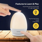 lampa de veghe smart vava va-cl006 led cu reglare touch a intensitatii, lumina calda si rece lampa de veghe smart vava va-cl006 led cu reglare touch a intensitatii, lumina calda si rece