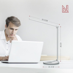 lampa de birou led taotronics tt-dl69, protectie ochi, control touch, incarcare telefon wireles si usb