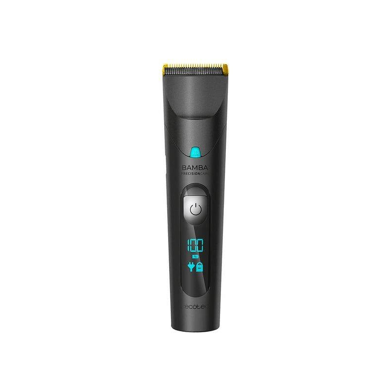 masina de tuns cecotec bamba precisioncare , fara fir, cap titan, lcd, 8 capete