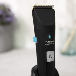 masina de tuns cecotec bamba precisioncare , fara fir, cap titan, lcd, 8 capete