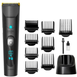 masina de tuns cecotec bamba precisioncare , fara fir, cap titan, lcd, 8 capete