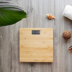 cantar corporal cecotec surface precision 9300, lemn de bambus, eco-friendly