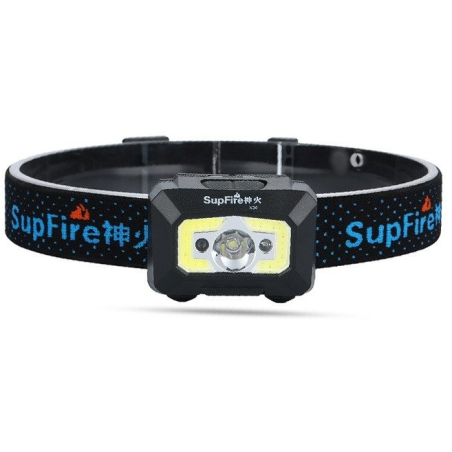 lanterna led pentru cap supfire x30, usb, 500lm, 130m