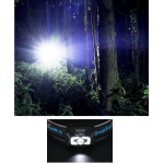 lanterna led pentru cap supfire x30, usb, 500lm, 130m