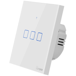 intrerupator smart  cu touch wifi + rf 433 sonoff t1 eu tx, (3 canale)