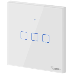 intrerupator smart  cu touch wifi + rf 433 sonoff t1 eu tx, (3 canale)