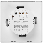intrerupator smart  cu touch wifi + rf 433 sonoff t2 eu tx, (2 canale)