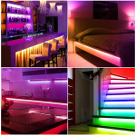 banda led smart gosund sl2-c wifi, 5 metri, sincronizare muzica, alexa, google asistant banda led smart gosund sl2-c wifi, 5 metri, sincronizare muzica, alexa, google asistant