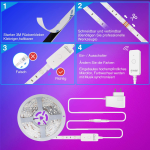 banda led smart gosund sl2-c wifi, 5 metri, sincronizare muzica, alexa, google asistant banda led smart gosund sl2-c wifi, 5 metri, sincronizare muzica, alexa, google asistant