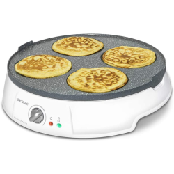 aparat pentru preparat clatite cecotec 8008, placa reversibila,1200w, diametrul placii 30cm,alb