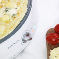 aparat pentru preparat clatite cecotec 8008, placa reversibila,1200w, diametrul placii 30cm,alb