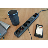 prelungitor smart brennenstuhl connect eco-line wifi h05vv-f3g1 ,1,5m , 5prize, alexa, google