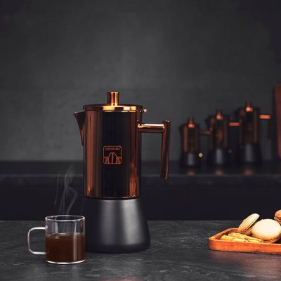 cafetiera cecotec moking 600, 300 ml, 6 cani de cafea, inductie