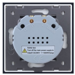 intrerupator simplu cu touch welaik panou din sticla, gold