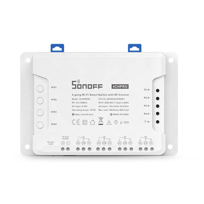 releu smart wireless sonoff 4chpror3, 4 canale, alexa   google home