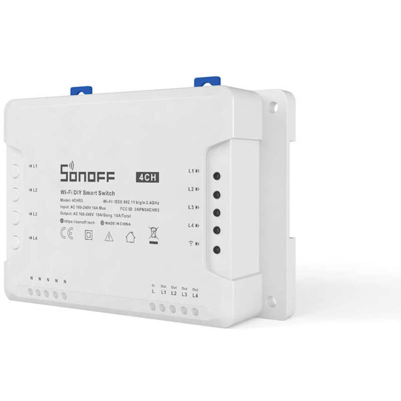 releu smart wireless sonoff 4chr3, 4 canale, alexa   google home