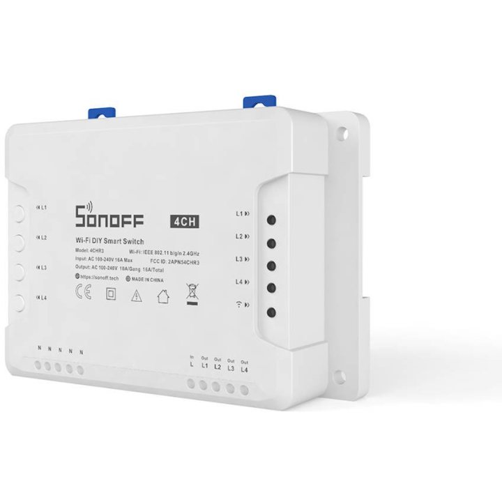 releu smart wireless sonoff 4chr3, 4 canale, alexa   google home