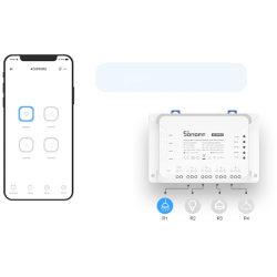 releu smart wireless sonoff 4chr3, 4 canale, alexa   google home
