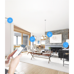 releu smart wireless sonoff 4chr3, 4 canale, alexa   google home