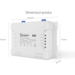 releu smart wireless sonoff 4chr3, 4 canale, alexa   google home