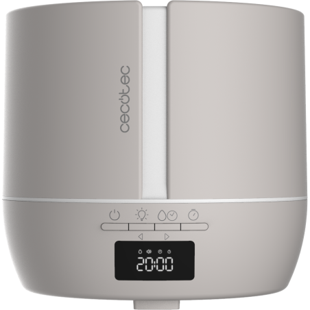 difuzor aroma cu ultrasunete smart cecotec purearoma 550 connected, control din smartphone, 7 culori led, boxa incorporata - gri