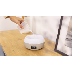 difuzor aroma cu ultrasunete smart cecotec purearoma 550 connected, control din smartphone, 7 culori led, boxa incorporata - gri