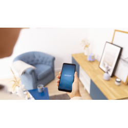 difuzor aroma cu ultrasunete smart cecotec purearoma 550 connected, control din smartphone, 7 culori led, boxa incorporata - gri