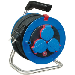 prelungitor exterior brennenstuhl garant cu tambur, 3 prize, h05rr-f 3g1,5, 15m, ip44