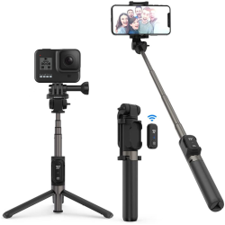 selfie stick tripod taotronics tt-st002, 3 in 1 cu telecomanda bluetooth detasabila