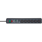 prelungitor brennenstuhl secure-tec 6 prize, protectie supratensiune, intrerupator, 3m