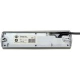 multipriza brennenstuhl primera-line technics 10 prize, intrerupator, 2m, argintiu