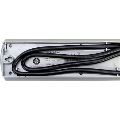 multipriza brennenstuhl primera-line technics 10 prize, intrerupator, 2m, argintiu
