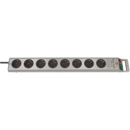 prelungitor brennenstuhl super-solid 8 prize, protectie supratensiune, intrerupator, 2.5m