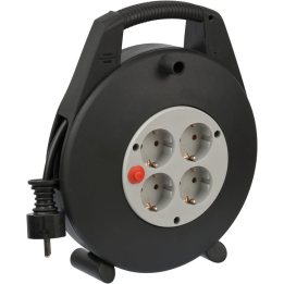prelungitor cu tambur brennenstuhl vario line, 4 prize, 10m