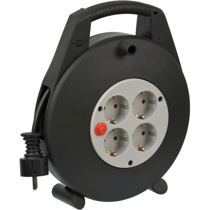 prelungitor cu tambur brennenstuhl vario line, 4 prize, 10m