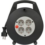 prelungitor cu tambur brennenstuhl vario line, 4 prize, 10m